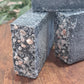 Activated charcoal salt soaps
